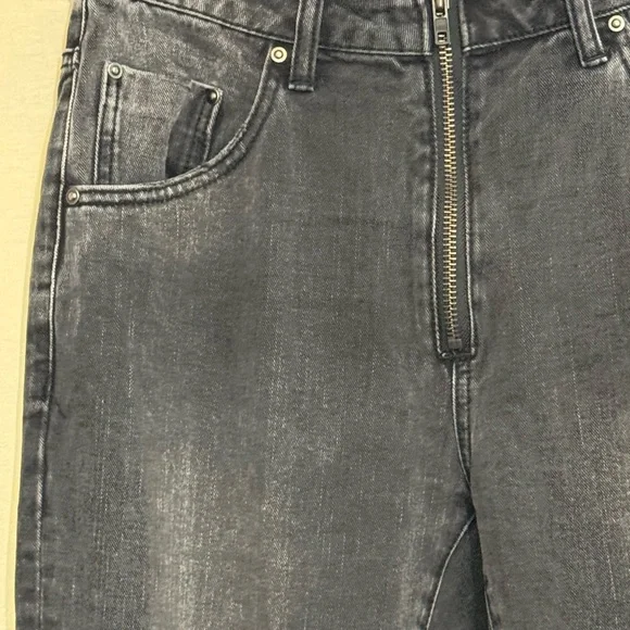 B-211 One X One Teaspoon Black Distressed High Waist Skinny Jeans Size 28 - Picture 5 of 15